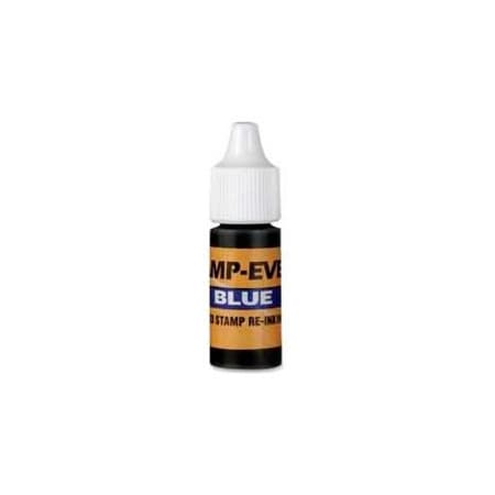 U.S. Stamp & Sign U.S. Stamp & Sign Ink Refill, For Pre-Inked Stamp-Ever Stamps, 0.24 fl. oz. Bottle, Blue 5029